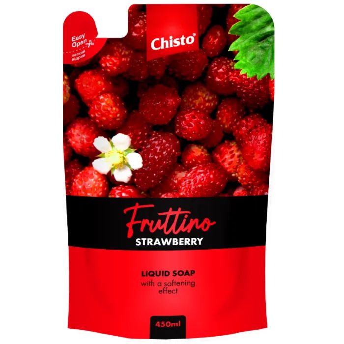 Жидкое мыло Fruttino Strawberry Дой-пак 450 мл Фото
