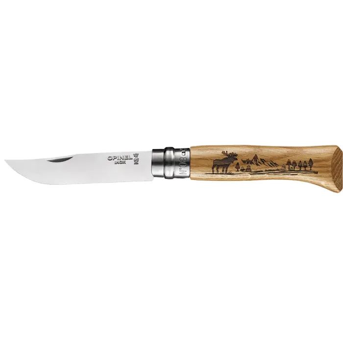 Нож Opinel 8 Animalia America Elk Фото