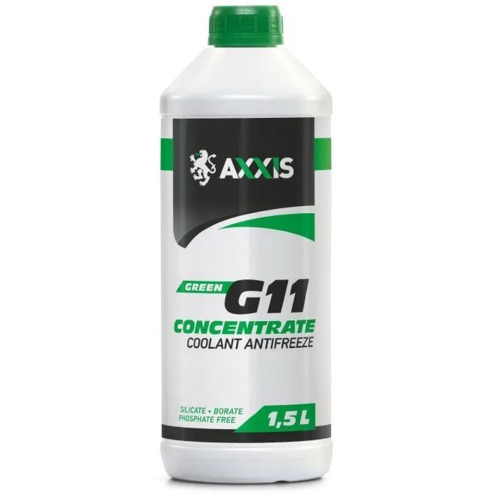 Антифриз AXXIS GREEN концентрат G11 (-80C) 1,5л Фото