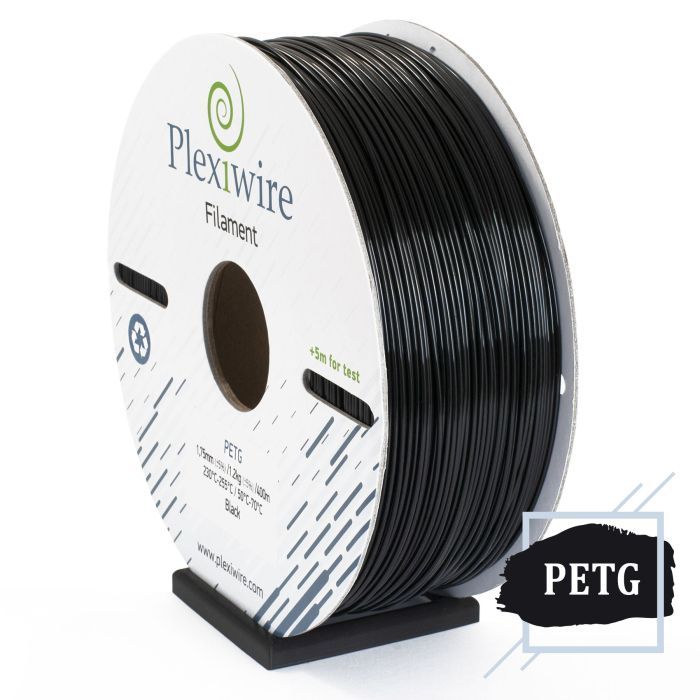 Пластик для 3D-принтера Plexiwire PETG 1.75mm 1.2kg/400m black Фото