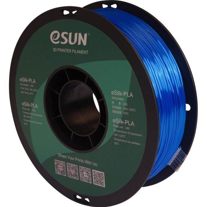 Пластик для 3D-принтера eSUN ePLA-Silk 1,75mm 1kg BLUE Фото