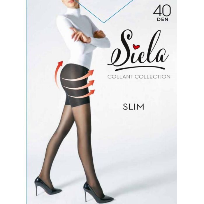 Колготы Siela Slim 40 Den Nero - 3 Фото