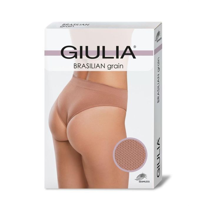 Трусы Giulia Brasilian Briefs Grain Black S/M Фото