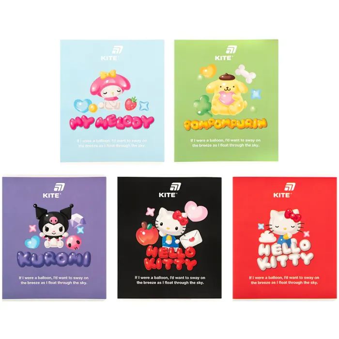 Тетрадь Kite Hello Kitty and Friends, 24 листа, клетка Фото