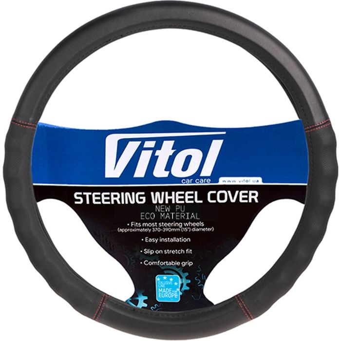 Чехол на руль VITOL M чорн. Фото
