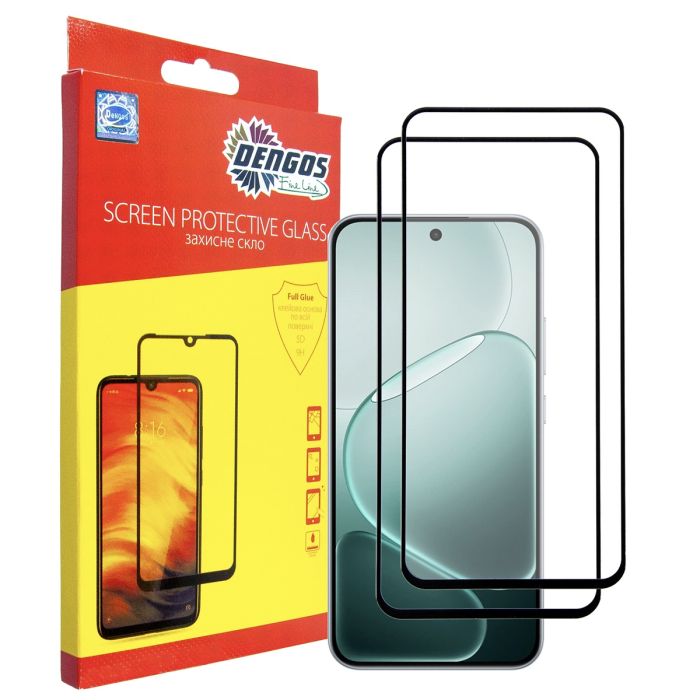 Стекло защитное Dengos OPPO A6 Pro Black 2 pcs Фото