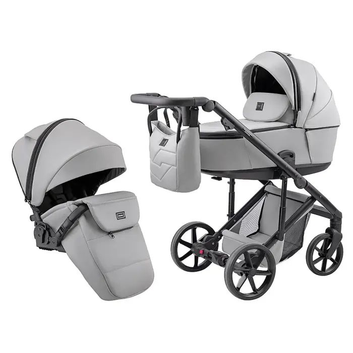 Коляска Adamex 2 в 1 Dolce Eco SA-3 світло-сірий Фото