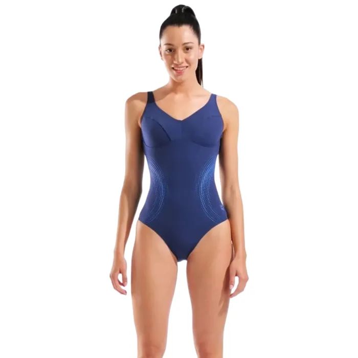 Купальник Arena Shimmering Swimsuit U Back 010810-708 синій 46 Фото