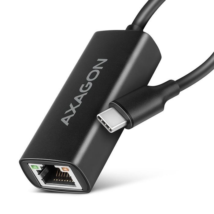 Переходник AXAGON USB-C to RJ45 Ethernet 1000Mbps black Фото